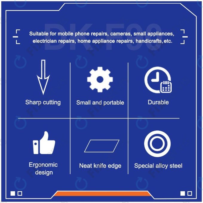 Relife DK-F90 - Pravouhlé Ploché Kliešte