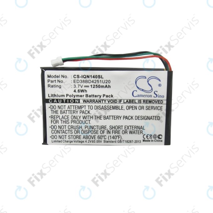 Garmin Nuvi 1400, 1450, 1450T, 1490LMT, 1490T, 1490T Pro - Batéria ED38BD4251U20 1250mAh HQ