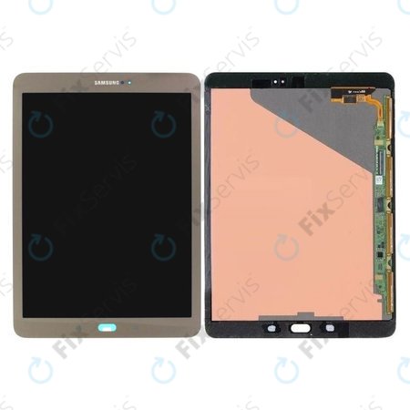Samsung Galaxy Tab S2 9.7 T810, T815 - LCD Displej + Dotykové Sklo (Gold) - GH97-17729C Genuine Service Pack