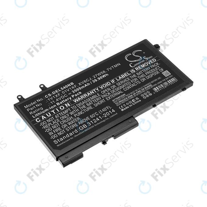 Batéria pre Dell Latitude 5400, Inspiron 7591 2-in-1, 3500mAh, Li-Ion, 11.4V, XV8CJ, HQ