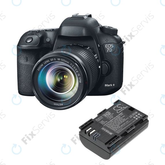 Batéria pre Canon EOS 60D, 5D Mk II, 7D, 1800mAh, Li-Ion, 7.4V, LP-E6, HQ