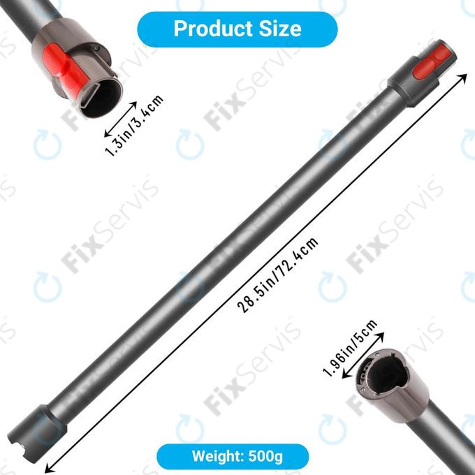 Dyson V-series, Outsize - Sacia Tyč (Strieborná)