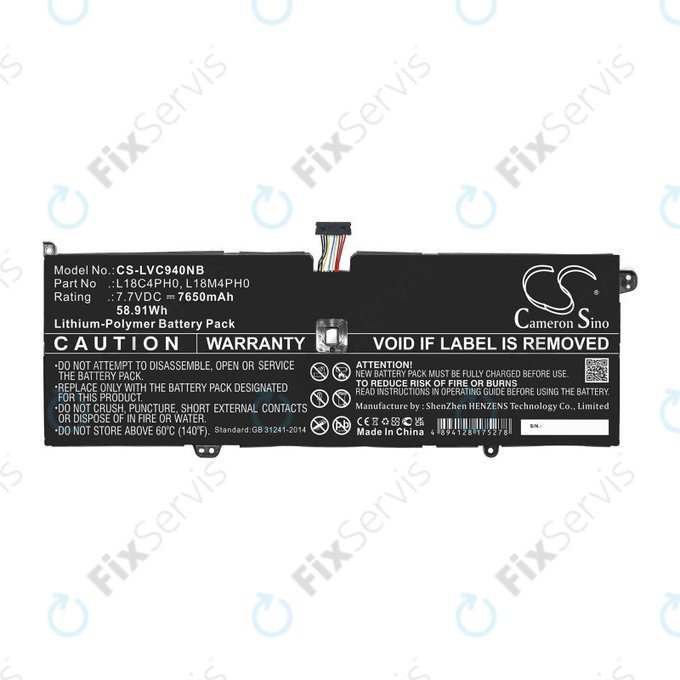 Batéria pre Lenovo Yoga C940, 7650mAh, Li-Pol, 7.7V, L18C4PH0, HQ