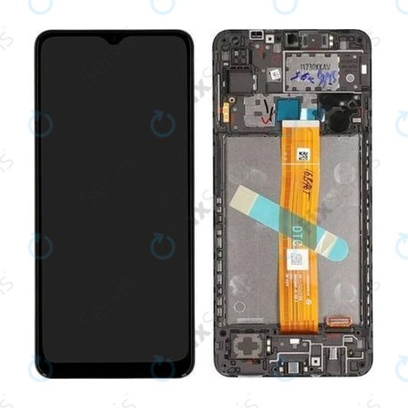 Samsung Galaxy A12 A127F, A032F - LCD Displej + Dotykové Sklo + Rám - GH82-26485A, GH82-26486A Genuine Service Pack