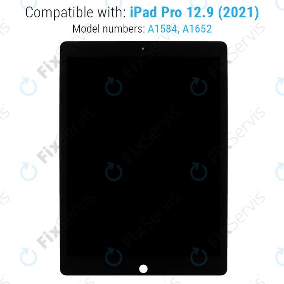LCD Displej pre iPad Pro 12.9" (1st Gen 2015), Black, Dotykové sklo bez rámu, Refurbished