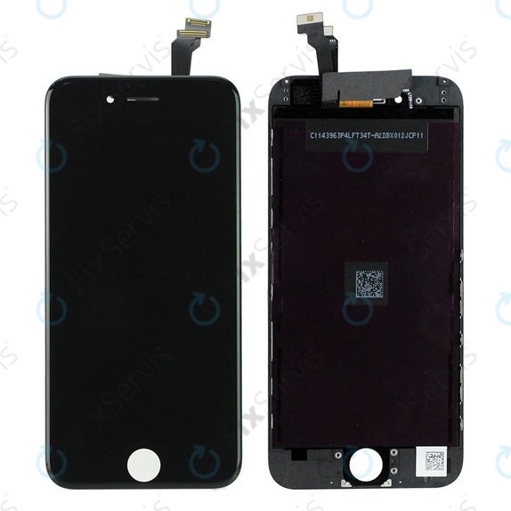 Displej pre iPhone 6, Black, Dotykové sklo s rámom
