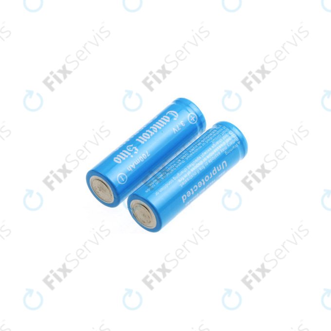 Nabíjateľná batéria, 2ks, 650mAh, Li-Ion, 3.7V, 14430, HQ