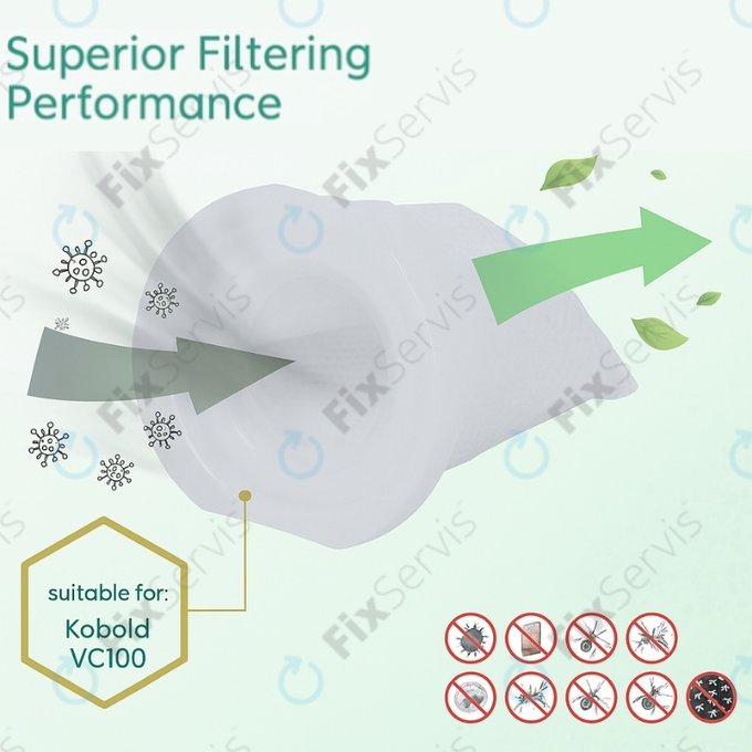 Vorwerk Kobold VC100 - Prachový Filter