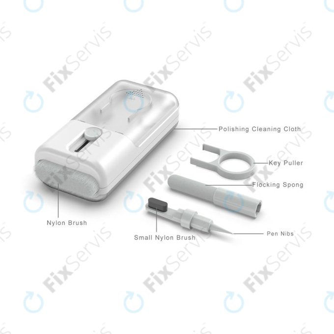 Multifunkčný Čistiaci Nástroj s Vyťahovačom Klávesov a Handričkou 6v1