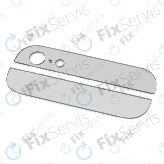 Apple iPhone 5 - Zadné Sklenené Lišty (White)