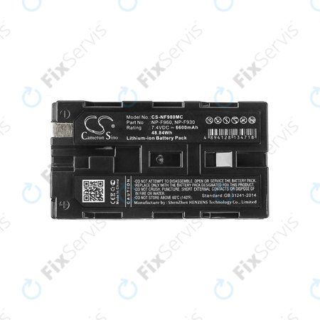 Sony CCD, CVX, DCR, DSR, GV, HDR, HVL, HVR, MPK, MVC, PBD, PLM-series - Batéria NP-F930 / F950 / F960 / F970 / F975 Li-Ion 6600mAh HQ