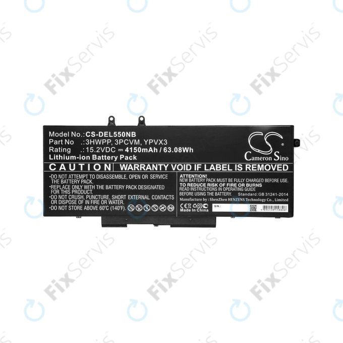 Batéria pre Dell Latitude 5501, Latitude 5401, Latitude 14 5410, Latitude 15 5511, 4150mAh, Li-Ion, 15.2V, 3HWPP, HQ
