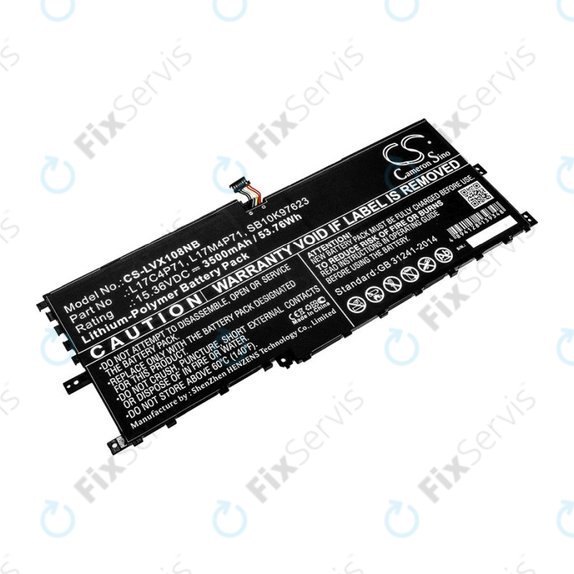 Batéria pre Lenovo ThinkPad X1 Yoga 2018, 3500mAh, Li-Pol, 15.36V, L17C4P71, HQ