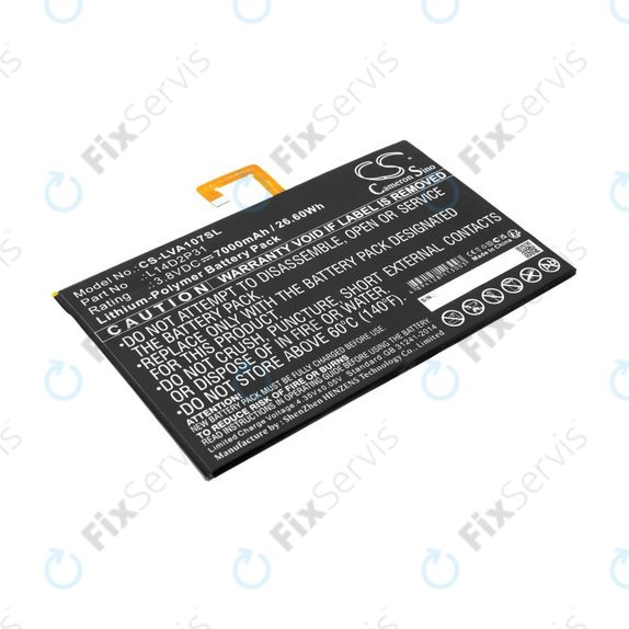 Batéria pre Lenovo Tab 2, Lenovo Tab 4, Lenovo TB2, 7000mAh, Li-Pol, 3.8V, L14D2P31, HQ