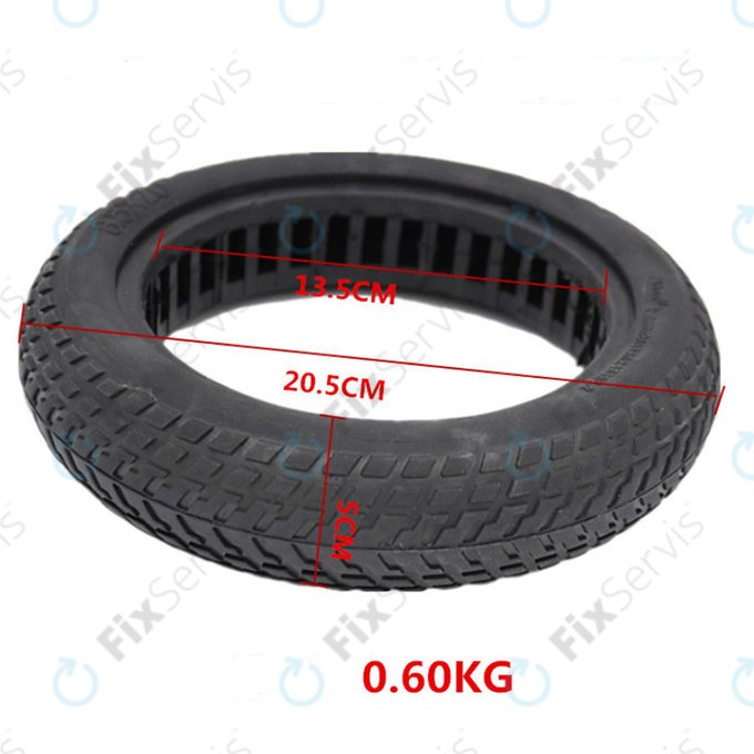 Xiaomi Mi Electric Scooter 1S, 2 M365, Essential, Pro, Pro 2 - Odolná Pevná Bezdušová Pneumatika (Black)