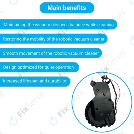 Xiaomi Roborock S5 Max, S6 Pure, S7 - Koleso s Motorom (Ľavé) (Čierne)