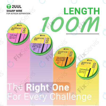 Drôt na separovanie LCD displejov, 2UUL GS-020, 0.02mm x 100m