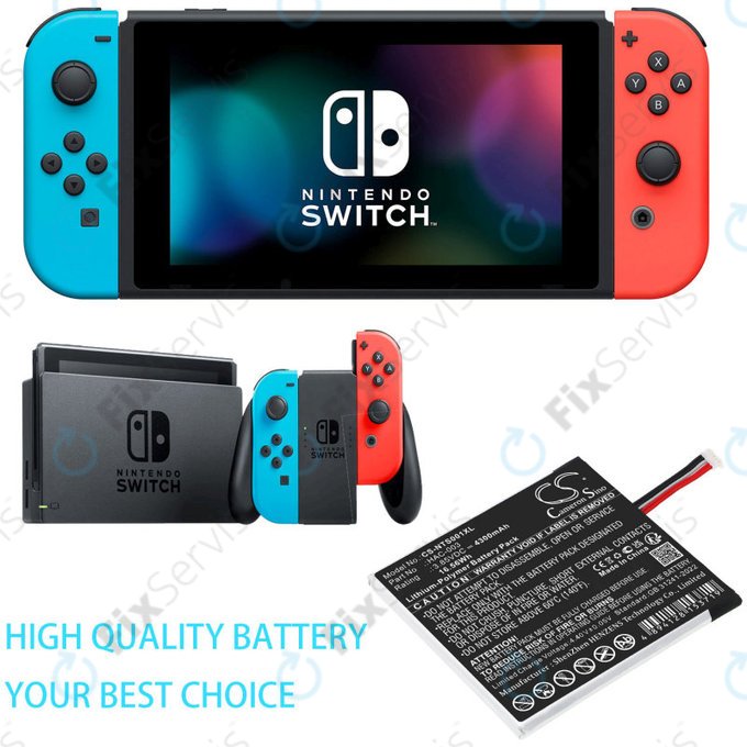 Batéria pre Nintendo Switch HAC-001, 4300mAh, Li-Pol, 3.85V, HAC-003, HQ