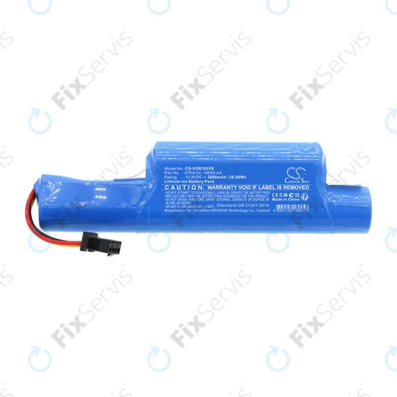 Batéria pre Vileda Vr102, 201, 303, One, 2600mAh, Li-Ion, 10.8V, 0769-03, HQ