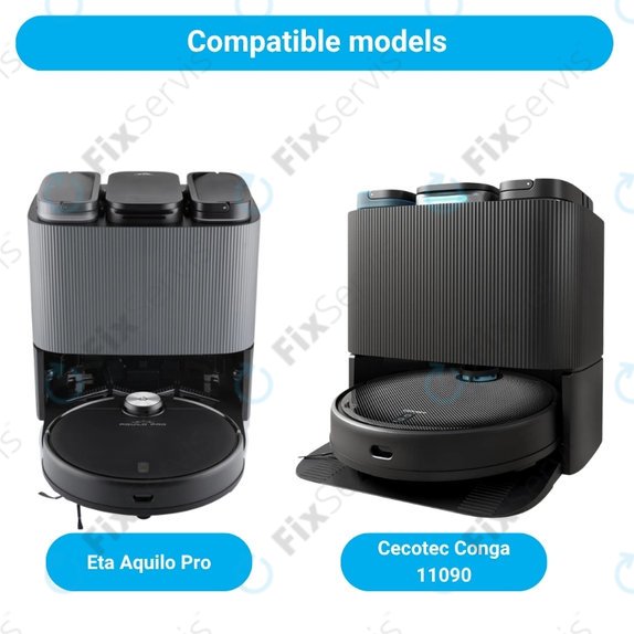 Sada náhradných dielov pre Eta Aquilo Pro, Cecotec Conga 11090 (1x Hlavná kefa, 2x Filter, 2x Bočná kefa)