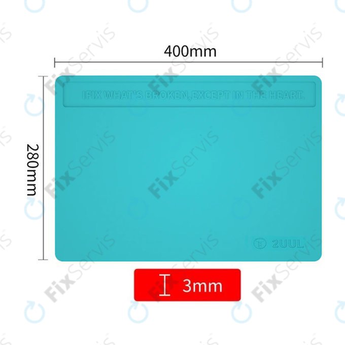 2UUL - ESD Antistatická Teplovzdorná Silikónová Podložka - 40 x 28cm (Modrá)