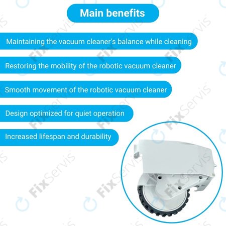 Roidmi EVE Plus - Koleso s Motorom (Ľavé) (Biele)