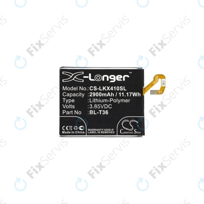 LG K10 (2018), K11, K11 Plus, K11 Prime, K30, Harmony 2 - Batéria BL-T36, EAC63638201 2900mAh HQ