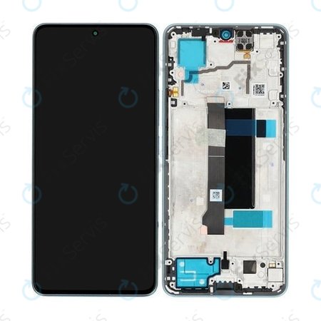 Xiaomi Redmi Note 13 Pro 5G 2312DRA50C - LCD Displej + Dotykové Sklo + Rám (Ocean Teal) - 5600010N1600 Genuine Service Pack