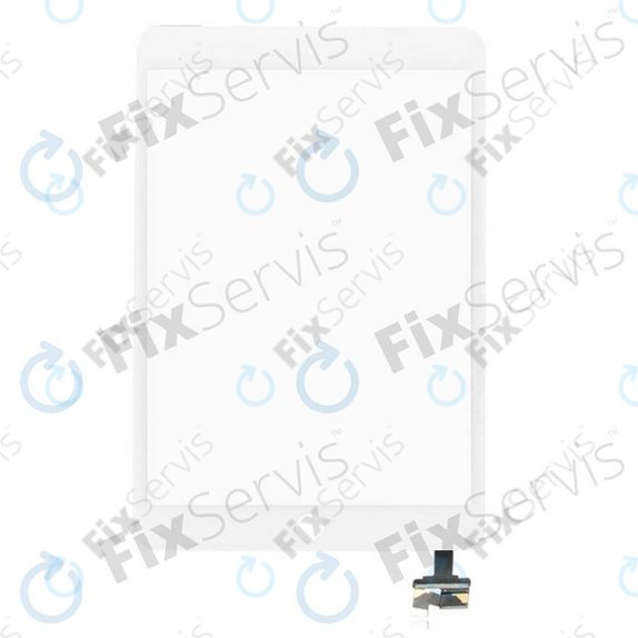 Dotykové sklo s IC konektorom pre iPad Mini, Mini 2, White