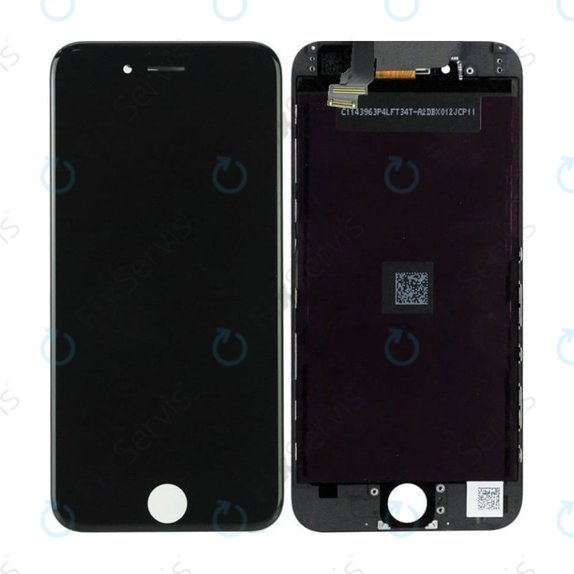 Displej In-Cell pre iPhone 6, Black, Dotykové sklo s rámom, FixPremium