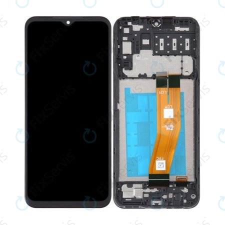 Samsung Galaxy A14 A145R - LCD Displej + Dotykové Sklo + Rám (Black) TFT