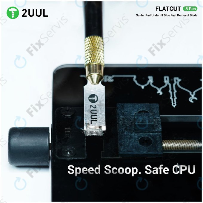 Čepele na odstraňovanie underfill lepidla, plochý rez, 2UUL DA28, 5ks/balenie