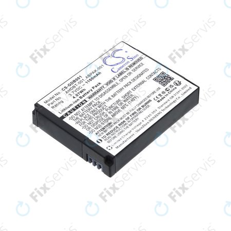 Batéria pre GoPro HD Hero, Hero2, 1100mAh, Li-Ion, 3.7V, AHDBT-001, HQ