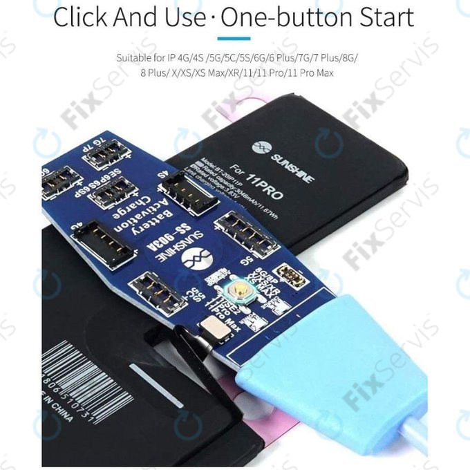 Sunshine SS-903A - Tester, Aktivátor a Nabíjačka Batérií pre iPhone 4 - 13 Pro