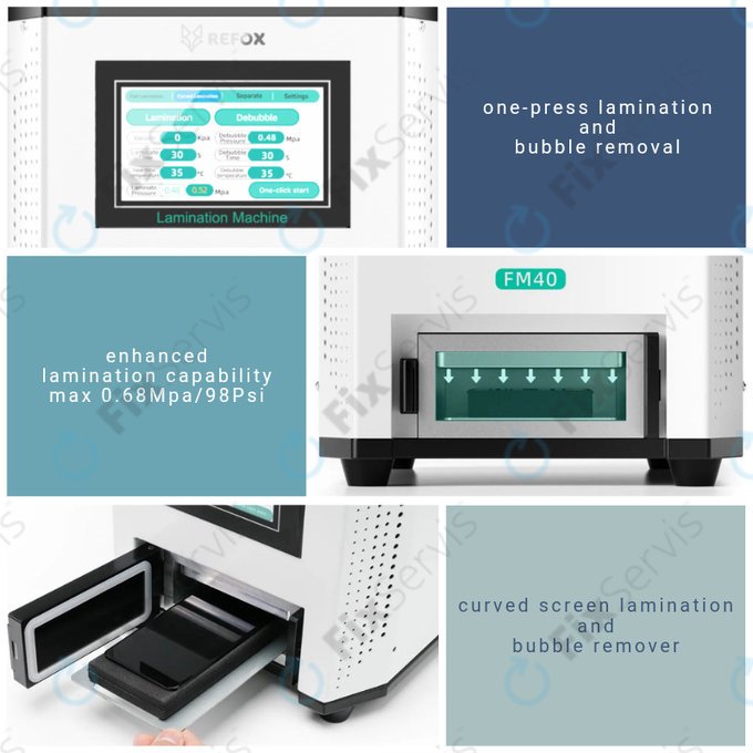 Refox FM40 - Stroj na Laminovanie LCD Displejov 3v1