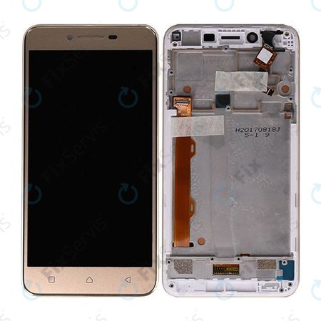 Lenovo VIBE K5 A6020a40 - LCD Displej + Dotykové Sklo + Rám (Gold) TFT