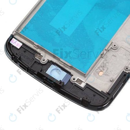 LG Nexus 4 E960 - LCD Displej + Dotykové Sklo + Rám (Black) TFT