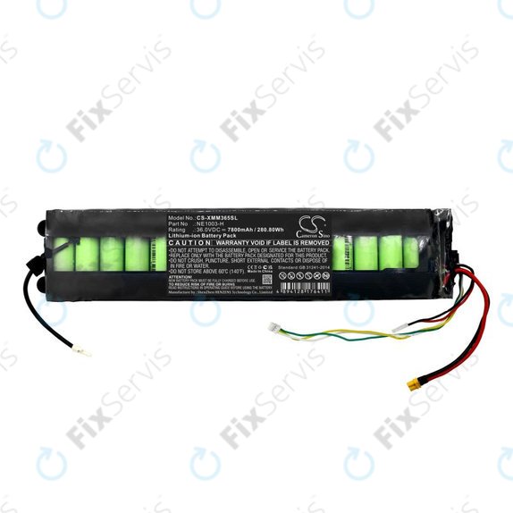 Batéria pre Xiaomi 1s, Essential, M365, Mi Scooter 3, 7800mAh, Li-Ion, 36V, NE1003-H, HQ
