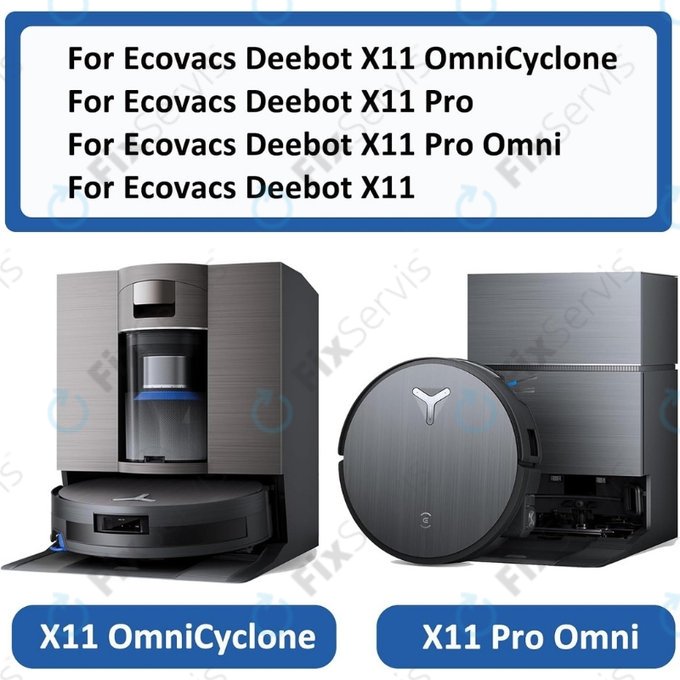 Mopovací valec, 2 ks pre Ecovacs X11, X11 Omni, X11 Pro, X11 Pro Omni