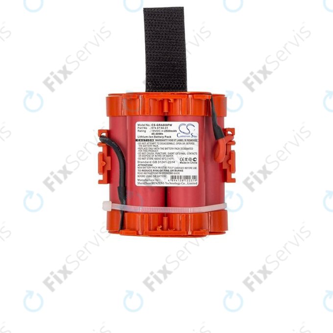 Flymo 1200R-series, Gardena R40, R50, R70, R80-series, Husqvarna 105, 305, 308-series, McCulloch ROB R-series - Batéria 574 47 68-01 2500mAh HQ