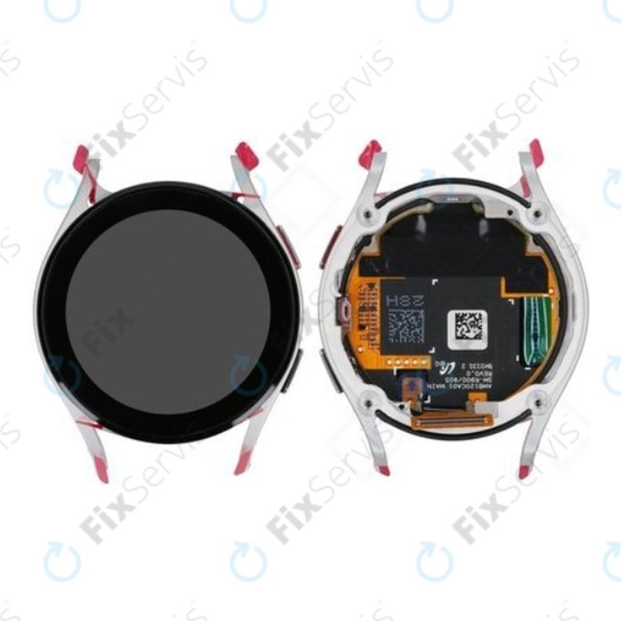 Samsung Galaxy Watch 5 40mm R900 - LCD Displej + Dotykové Sklo + Rám (Silver) - GH82-30040C Genuine Service Pack