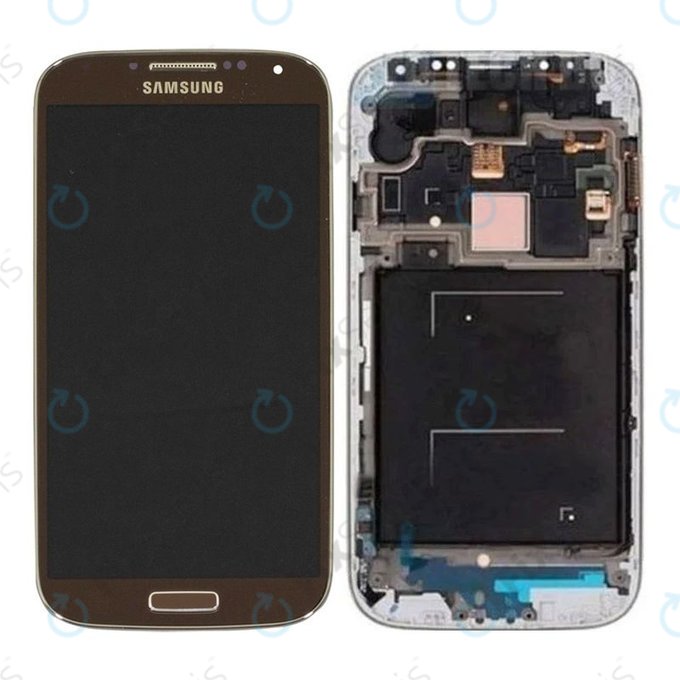 Samsung Galaxy S4 i9506 LTE - LCD Displej + Dotykové Sklo + Rám (Brown) - GH97-15202E Genuine Service Pack