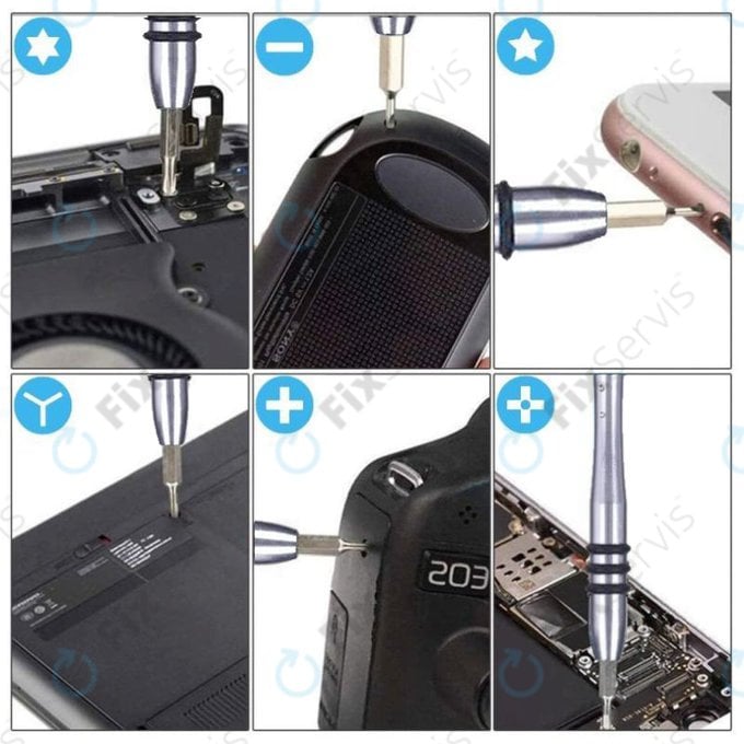 Kingsdun - Profesionálna Sada Náradia pre Servis Telefónov, PC a Elektroniky 115v1