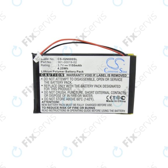 Batéria pre Garmin Nüvi 660, 660 FM, 1150mAh, Li-Pol, 3.7V, 361-00019-02, HQ