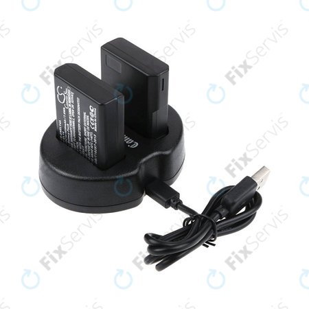 Batéria 2ks s nabíjačkou pre Nikon Coolpix P7000, P7700, D3100, D3200, D5100, 1030mAh, Li-Ion, 7.4V, EN-EL14, HQ