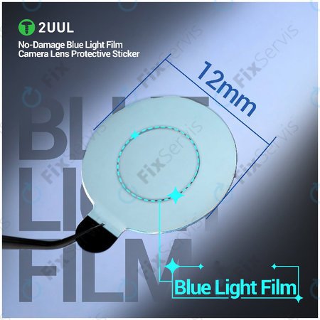Ochranné nálepky na šošovku kamery s filtrom modrého svetla, 2UUL DA33, 500ks/balenie