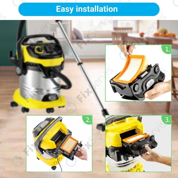 Kärcher WD-series, MV-series, KWD-series - Plochý Prachový Filter