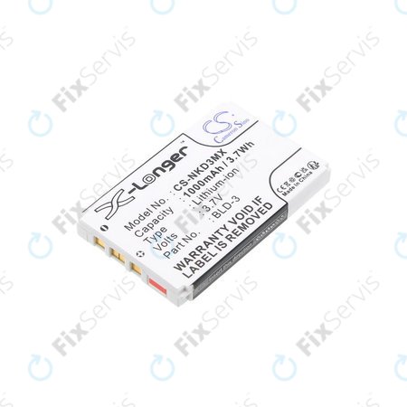 Batéria pre Nokia 7250i, 6610, 6585, 6560, 6200, 6220, 1000mAh, Li-Ion, 3.7V, BLD-3, HQ