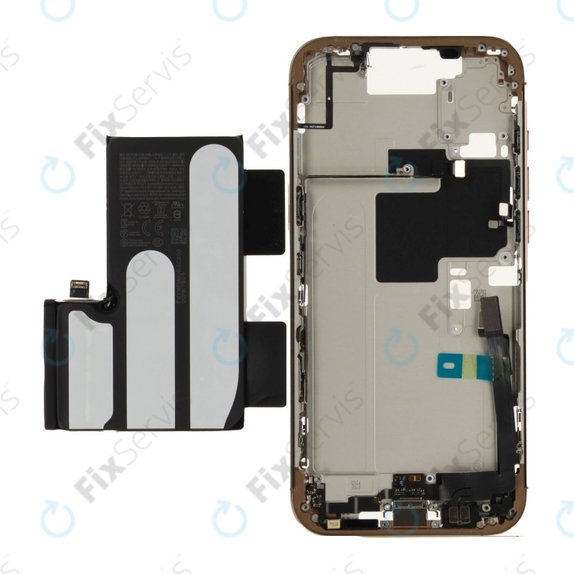 Stredný Rám s Batériou pre iPhone 16 Pro Max | Desert Titanium | ZD076-00695 | Genuine Apple