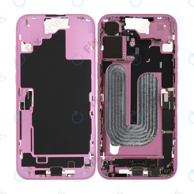 Stredný Rám s Batériou pre iPhone 16 Plus | Pink | ZD076-00686 | Genuine Apple